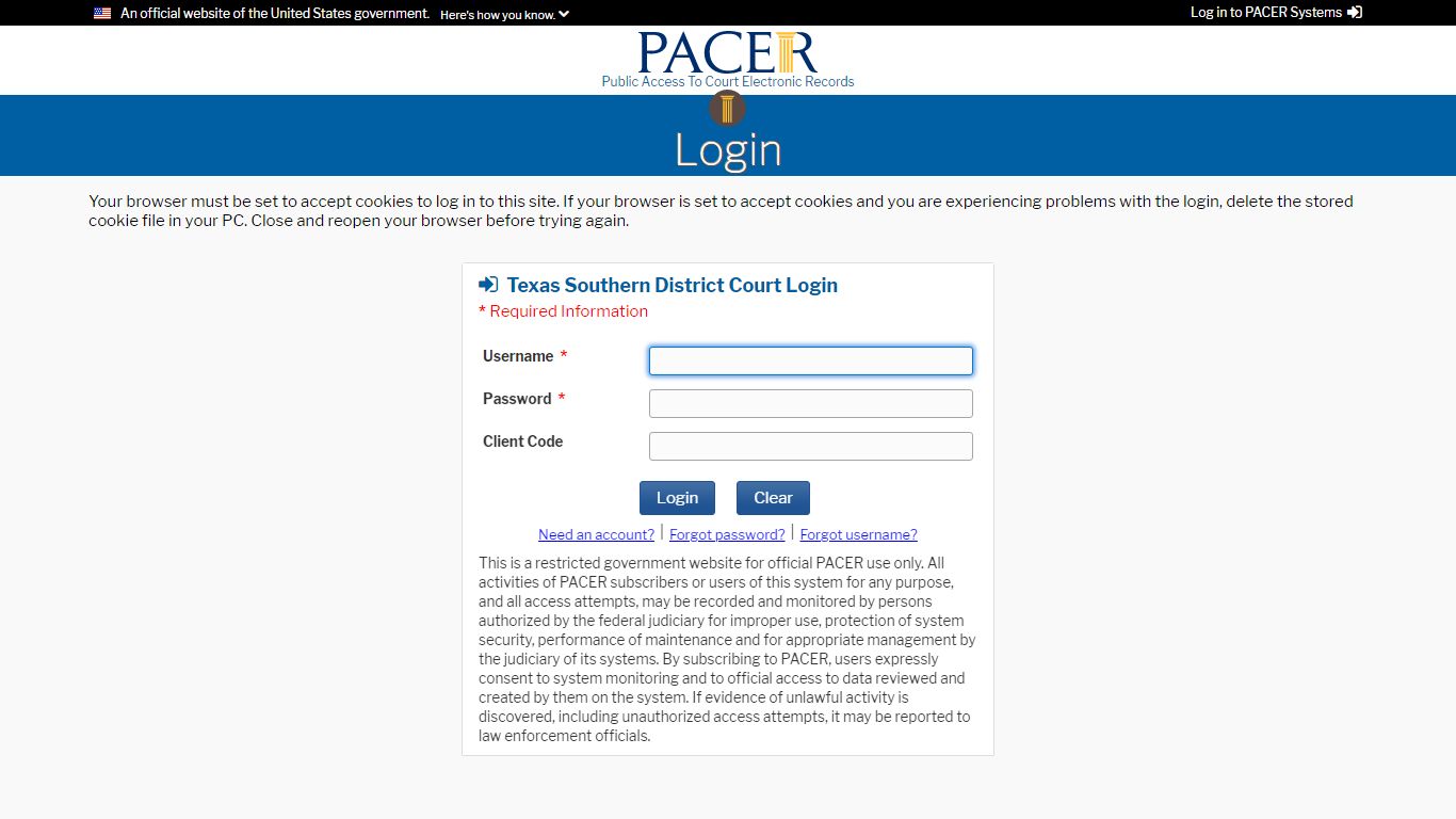 DC CM/ECF LIVE- US District Court-Texas Southern-Query Summary